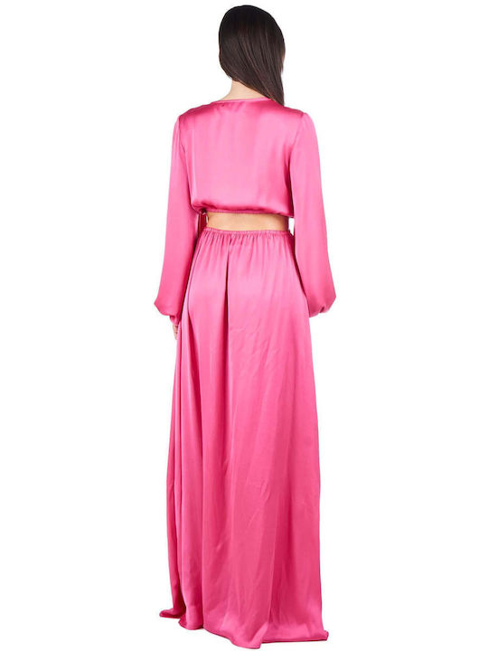 Zoya Maxi Rochie pentru Nuntă / Botez Fuchsia