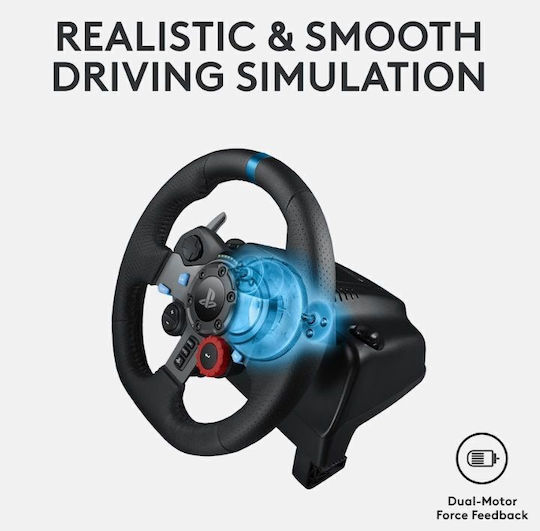 Logitech G29 Steering Wheel with Pedals for PC / PS4 / PS5 with 900° Rotation