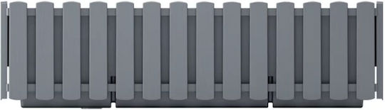 Prosperplast Boardee Fence Γλάστρα Πλαστική Γκρι 58x18x16.2εκ.