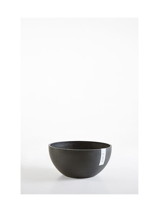 Ecopots Brussels Γλάστρα Πλαστική Γκρι 35x35x16.5εκ.