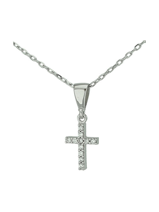 Papadopoulos Gold Damen Kreuz mit Kette