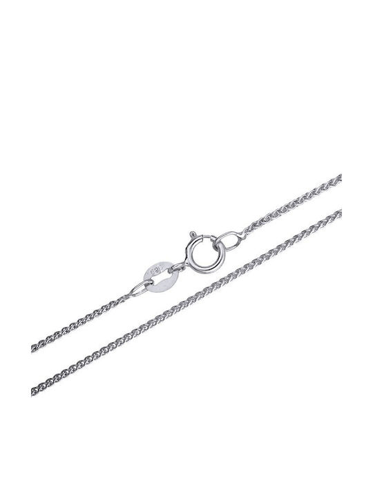 Katsigiannis Women's White Gold Cross 14K with Chain
