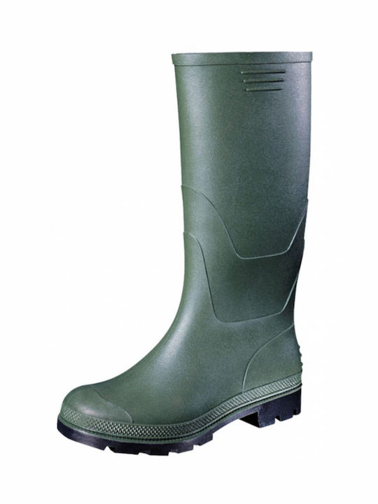 Grasher Αντιολισθητικές Unisex Γαλότσες Εργασίας Γονάτου Πράσινες