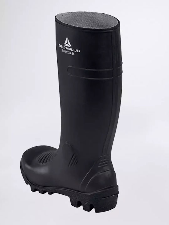 Delta Plus BRONZE2 S5 SRA Αντιολισθητικές Ανδρικές Γαλότσες Εργασίας Γονάτου Κίτρινες