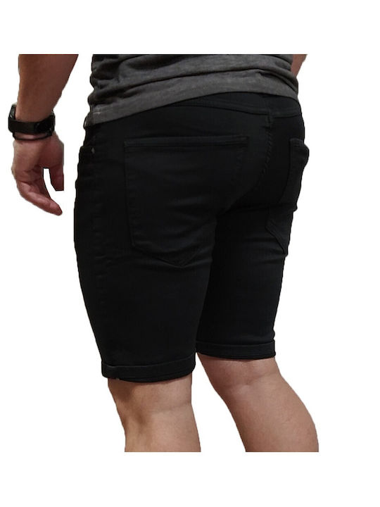 Brokers Jeans Herrenshorts Jeans Schwarz