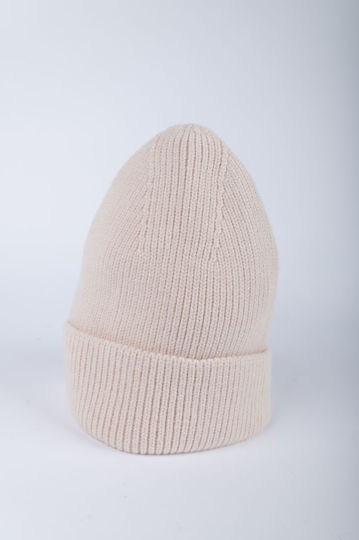 Beanie Frauen Beanie Gestrickt in Beige Farbe