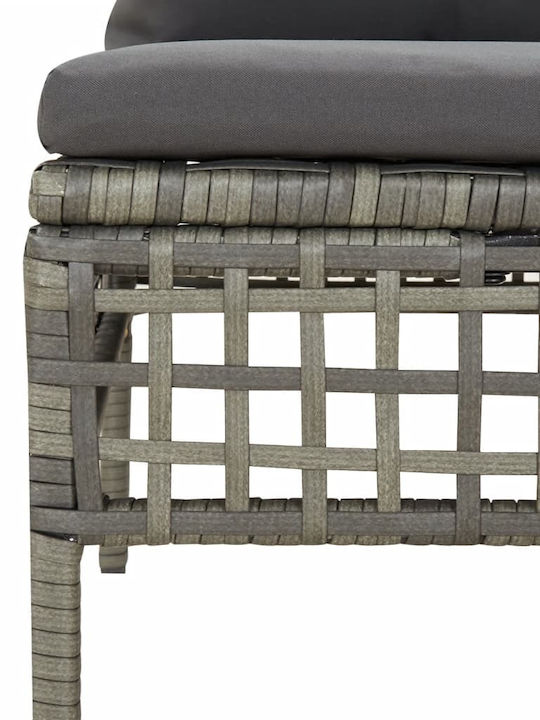 Canapea de colț Exterior Rattan cu Perne 65x65x75cm