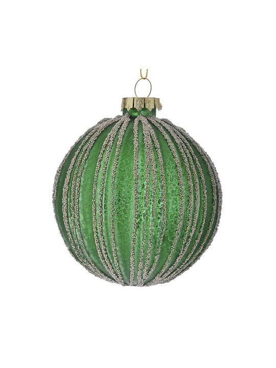 Iliadis Christmas Glass Ball Ornament Green