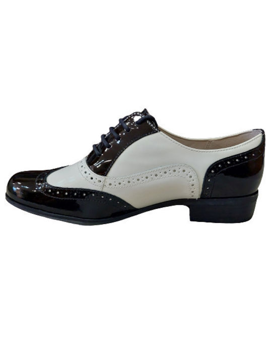 Clarks Hamble Oak Women's Patent Leather Oxford Shoes Black