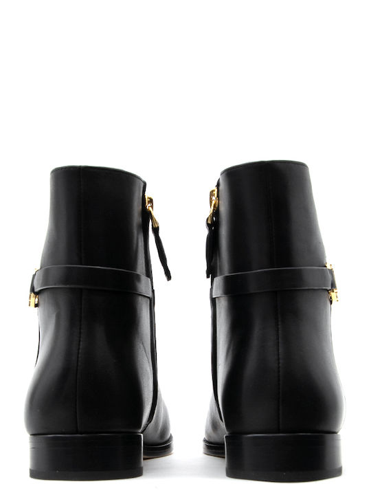 Leather Women's Ankle Boots Black