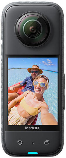 Insta360 X3 Action Camera 5K 360° Capture Underwater All-Purpose Kit with Touch Screen 2.29" and Wi-Fi Black