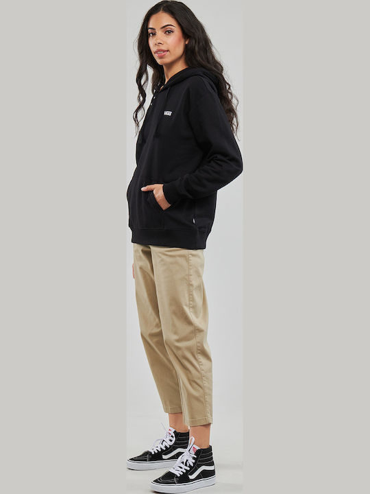 FLYING V BFF Long Women's Sweatshirt Hooded Black