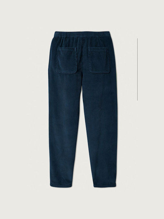 American Vintage Men's Sweatpants with Rubber Blue