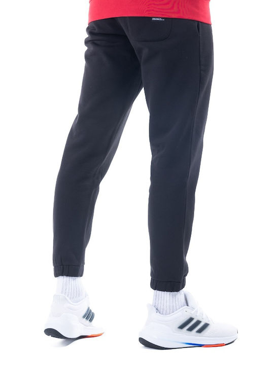 District75 Men's Sweatpants with Rubber Black