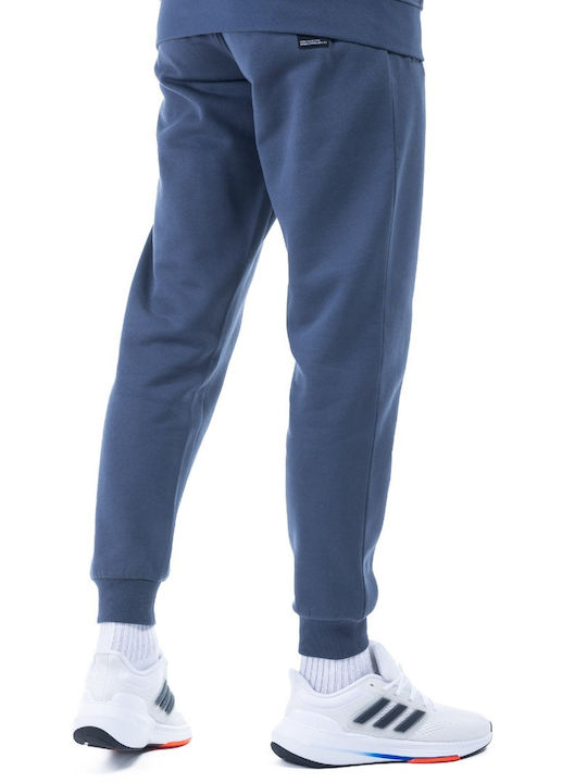 District75 Men's Sweatpants with Rubber Blue