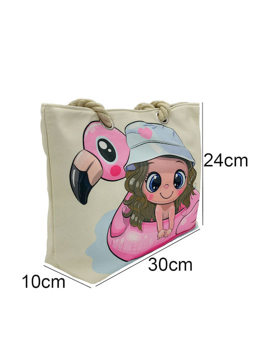Gift-Me Geantă pentru Copii Geantă de plajă Bej 30bucx10bucx24buccm.