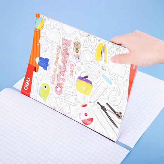 Deli Transparent Book Cover Protection White 50x36cm 10pcs