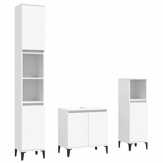 vidaXL Cabinet de baie L58xA33xÎ60cm Alb