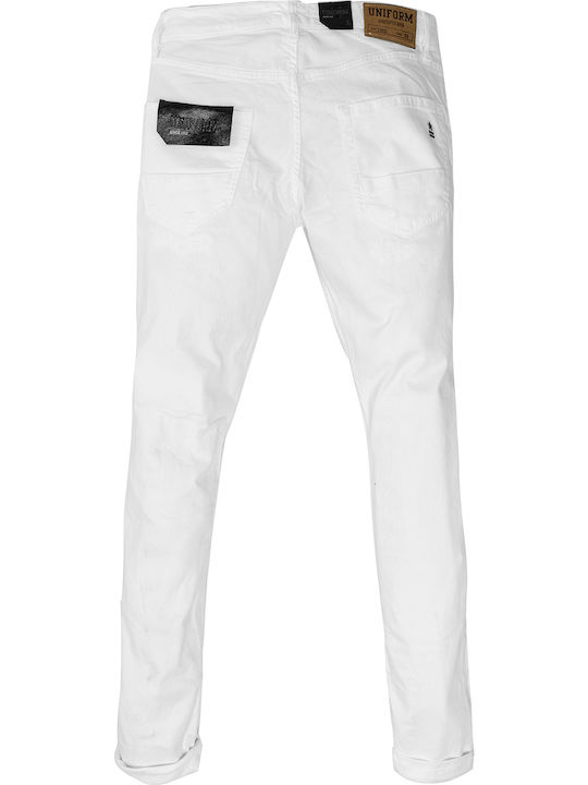 Uniform Jeans Herren Jeanshose Weiß