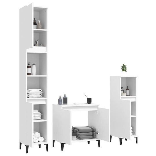 vidaXL Cabinet de baie L58xA33xÎ60cm Alb