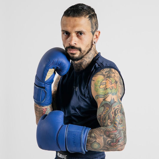 Fujimae Mănuși de Box din Piele pentru Competiție Albastru