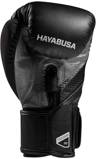 Hayabusa Synthetic Leather Boxing Competition Gloves Black