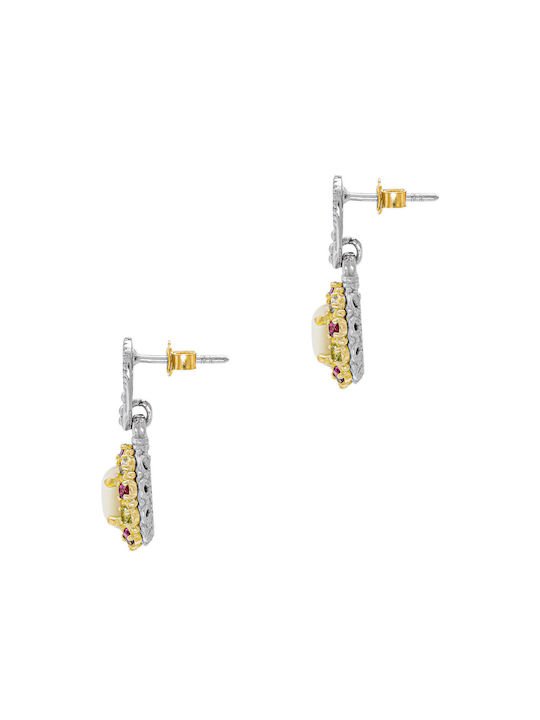 Dimitrios Exclusive Set Earrings made of Platinum with Stones