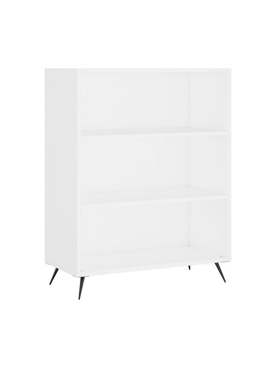 Bookcase White 69.5x32.5x90cm