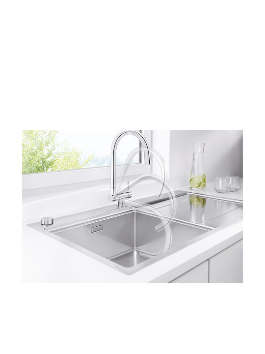 Blanco Coressa-F Küchenarmatur Platzierung U-förmig Chrome