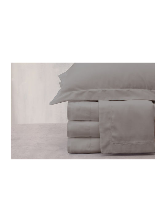 Makis Tselios Home Sheet Sets King Size 265x285cm. Azour 6 Silver 4pcs