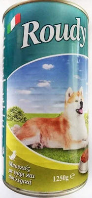 Morando Roudy Canned Wet Dog Food with Poultry and Fish 1 x 1250gr