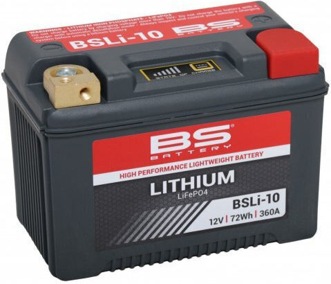 BS Litiu Baterie Motocicleta YTZ7-BS 360A cu Capacitatea 6Ah și 72Wh