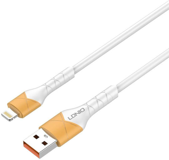 Ldnio LS801 USB-A zu Lightning Kabel 30W Weiß 1m