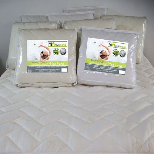 MultiHome Mattress Topper Super Double Hollowfiber Infused with Aloe & Elastic Straps 160x200cm