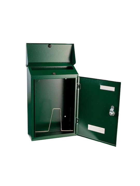Apartment Building Mailbox Inox in Brown Color 23.5x36x36cm