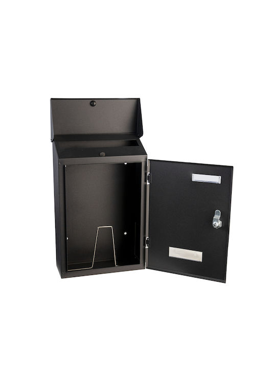 Apartment Building Mailbox Inox in Brown Color 23.5x36x36cm