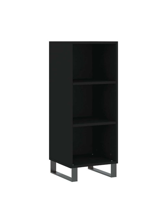 Shelf Floor Black 34.5x32.5x90cm