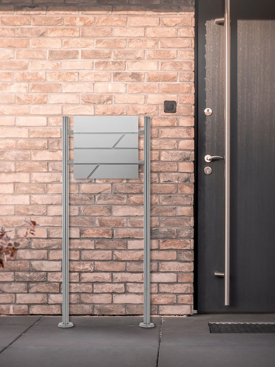 ML-Design Γραμματοκιβώτιο Εξωτερικού Χώρου Inox σε Γκρι Χρώμα 37x11x37cm ML-Design Γραμματοκιβώτιο Εξωτερικού Χώρου Inox σε Γκρι Χρώμα 37x11x37cm