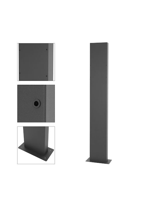 ML-Design Външна Пощенска Кутия Металик в Сив Цвят 37x36.5x11см