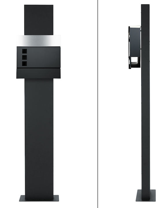 ECD Germany Γραμματοκιβώτιο Εξωτερικού Χώρου Inox σε Ροζ Χρώμα 37x36.5cm