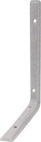 Ergo Heavy-Duty Metallic Corner Shelf Silver 250x200mm 580103.0011