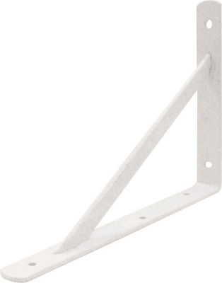 Heavy-Duty Metallic Corner Shelf White 400x250mm 580106.0005