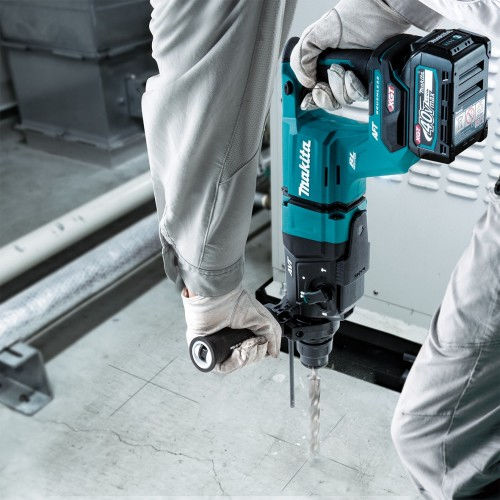 Makita XGT Κρουστικό Σκαπτικό Πιστολέτο Μπαταρίας Brushless 40V 2x4Ah με Υποδοχή SDS Plus HR007GM201