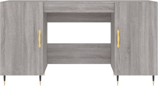 Birou de Lemn Gri 140x50x75cm