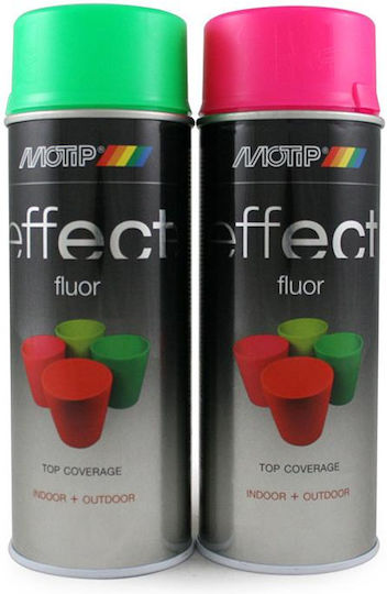 Motip Dupli Σπρέι Βαφής Deco Effect Fluorescent Lacquer Κόκκινο/Πορτοκαλί 400ml