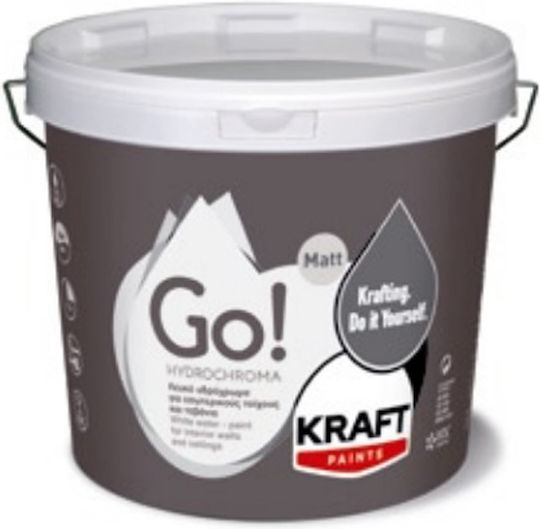 Kraft GO! Plastic Watercolor Paint for Interior Use White 9lt