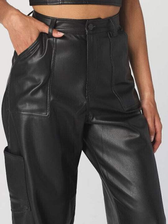 Daisy Damen Stoff Hose Schwarz