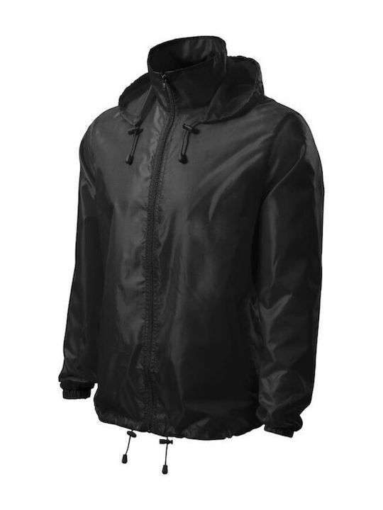 Malfini Herren Winter Jacke Lässig Schwarz