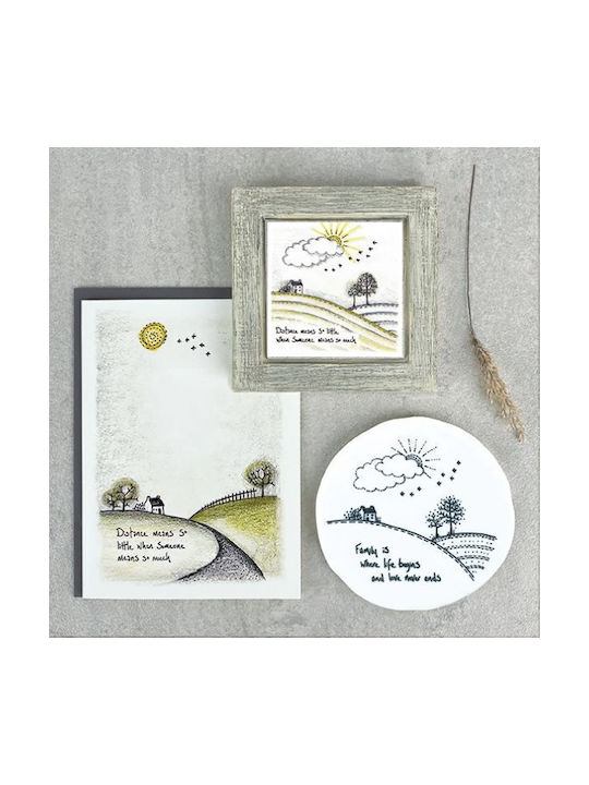 Synchronia Round Coaster Ceramic White 9.8cm