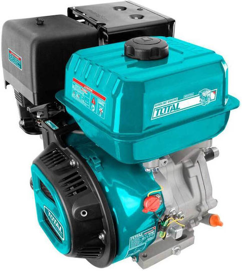 Total Benzinmotor 270cc 9hp mit Keil und Anlasser (Tankvolumen 6Es)